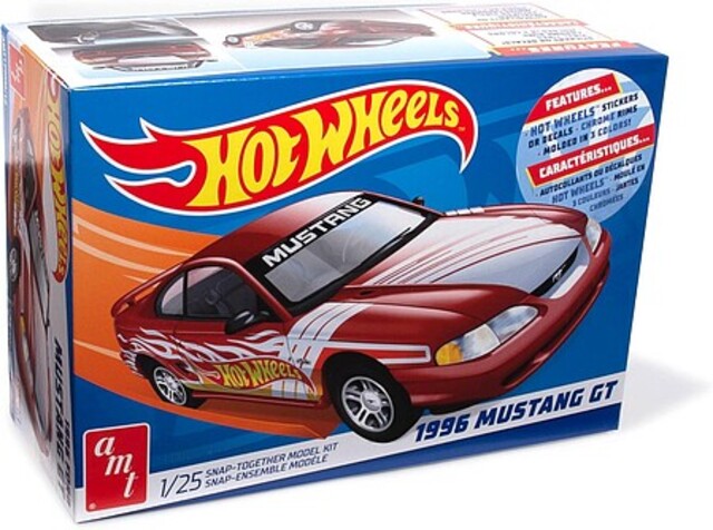 AMT Hot Wheels 1996 Ford Mustang GT Snap-It Kitset Model 1/25