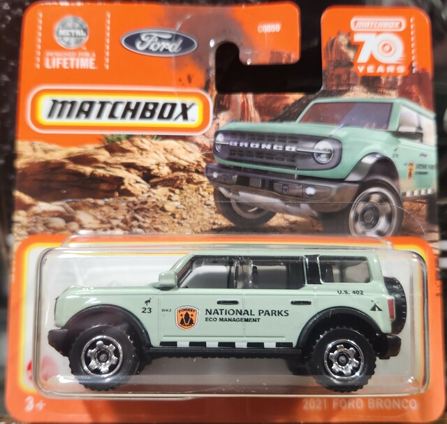 Matchbox Shortcard 2021 Ford Bronco - Scale Hobbies Ltd