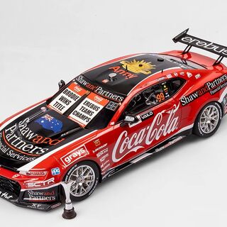 Coca-Cola Racing By Erebus #99 Brodie Kostecki Chevrolet Camaro ZL1 - 2023 Supercars Championship Winner - Authentic Collectables 1:12
