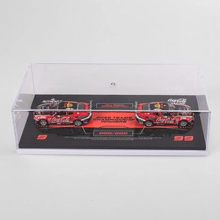 Coca-Cola Racing By Erebus #9 Will Brown / #99 Brodie Kostecki Chevrolet Camaro ZL1 - 2023 Teams Champion Twinset - Authentic Collectables 1/43